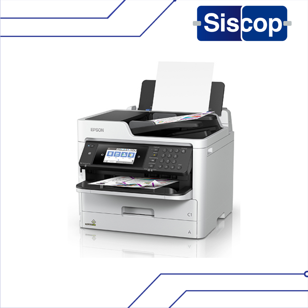 impresora multifuncional ecotank epson workforce 5790 con alimentador automático conexión wifi ethernet duplex en impresión ideal para oficina